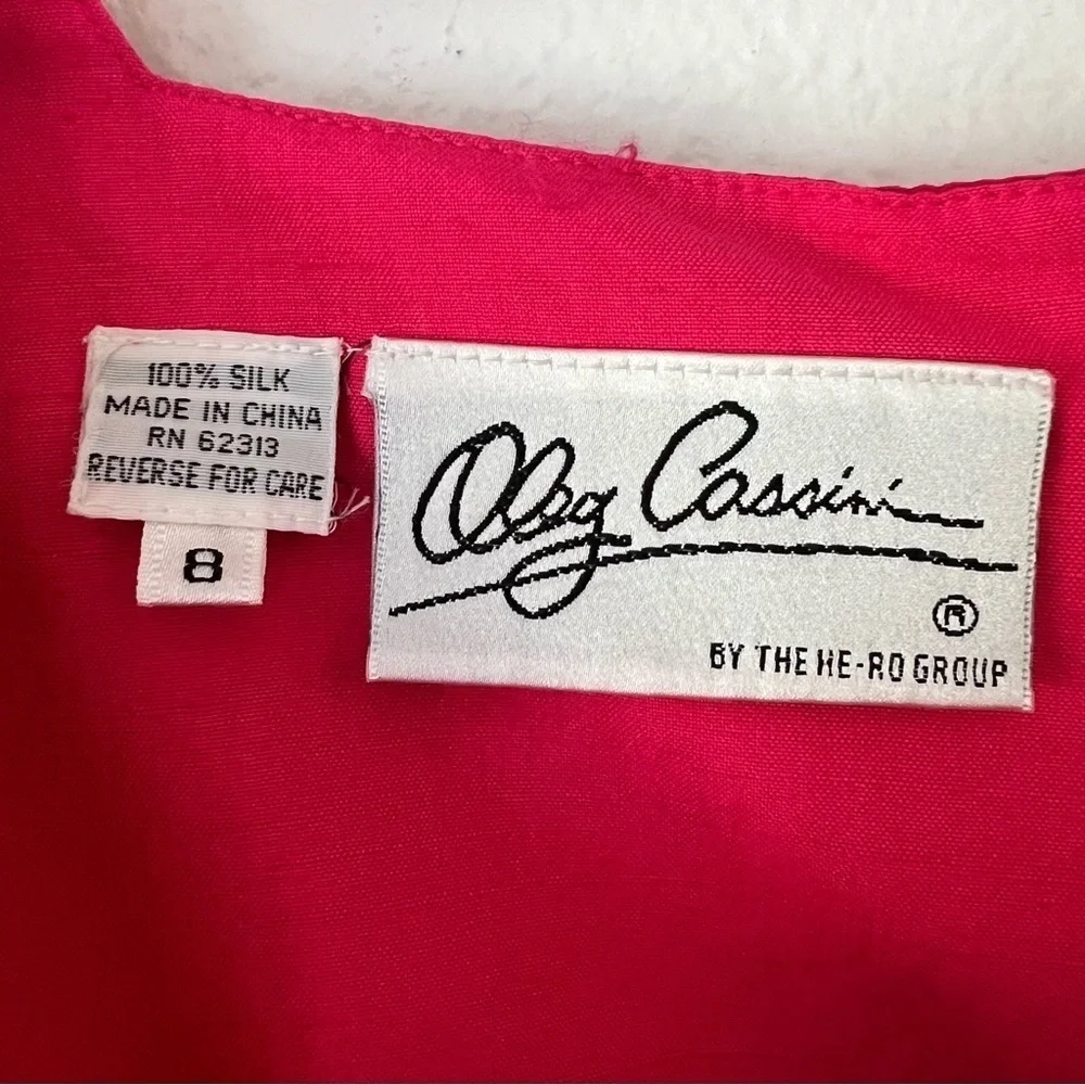 Oleg Cassini Vintage Silk Dress